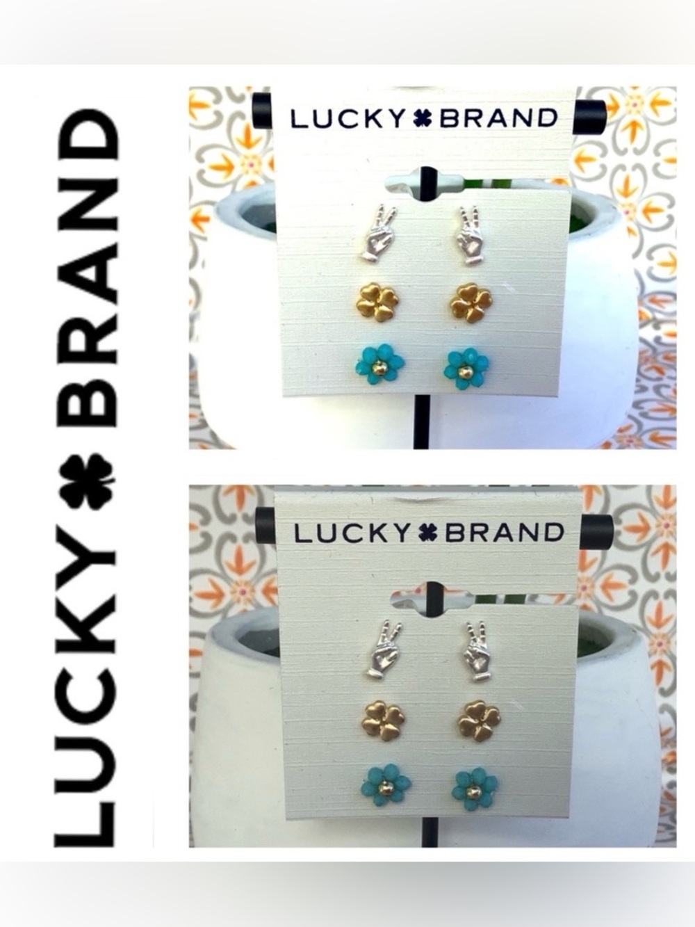🌟🌟 Lucky Brand Trio Earring Set